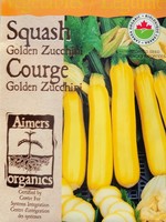 Aimers Organic Seeds Golden Zucchini Certified Organic