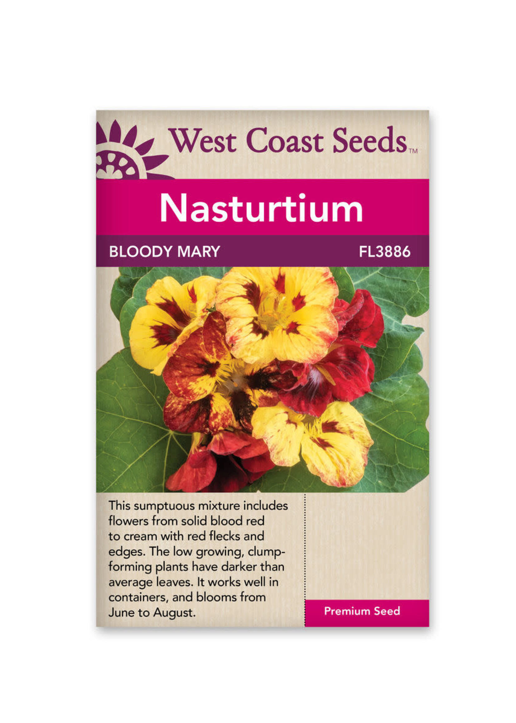 West Coast Seeds Bloody Mary Nasturtium