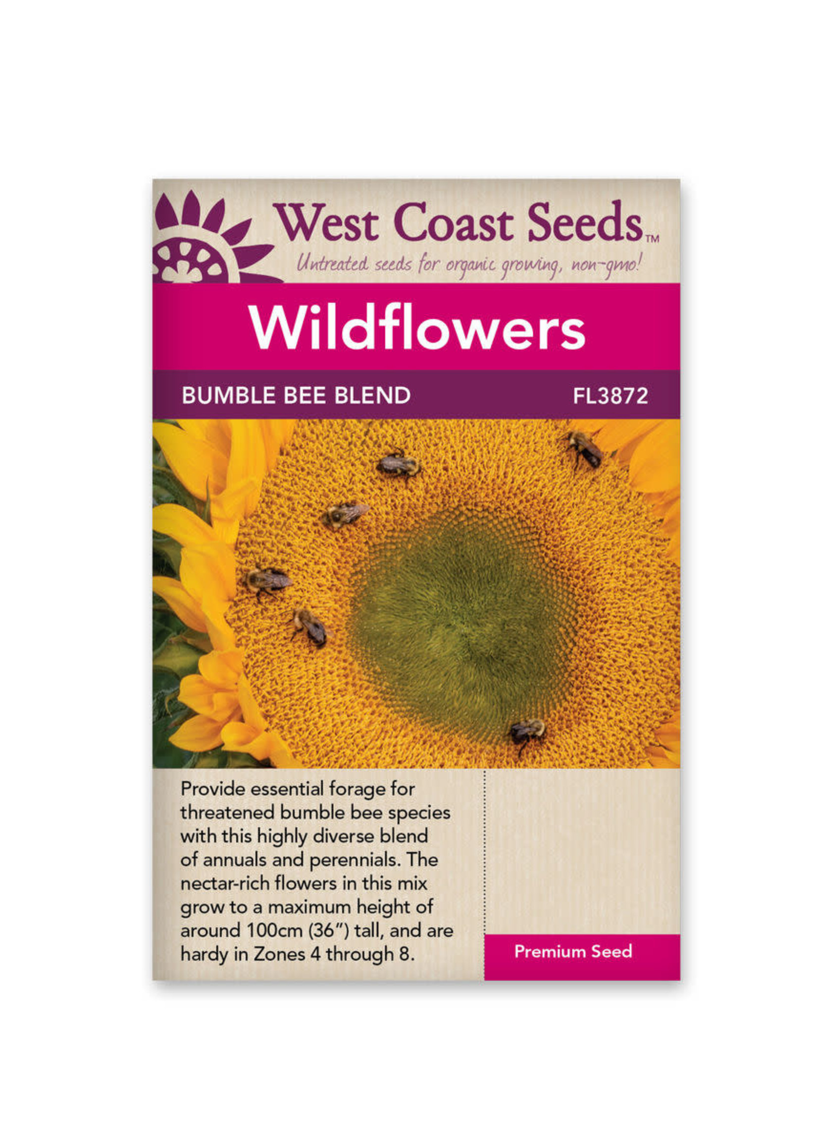West Coast Seeds Bumble Bee Blend Wildflower Mix