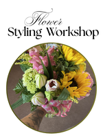 Flower Styling Workshop -  Wednesday, July 9 @ 5:30-7:00 pm