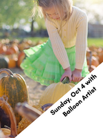 Sun, Oct 4 Pumpkin Patch with Balloon Artist