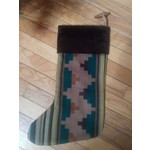 Crooked Creek Farm Candle Co. Southwest Theme Holiday Stockings- Greens