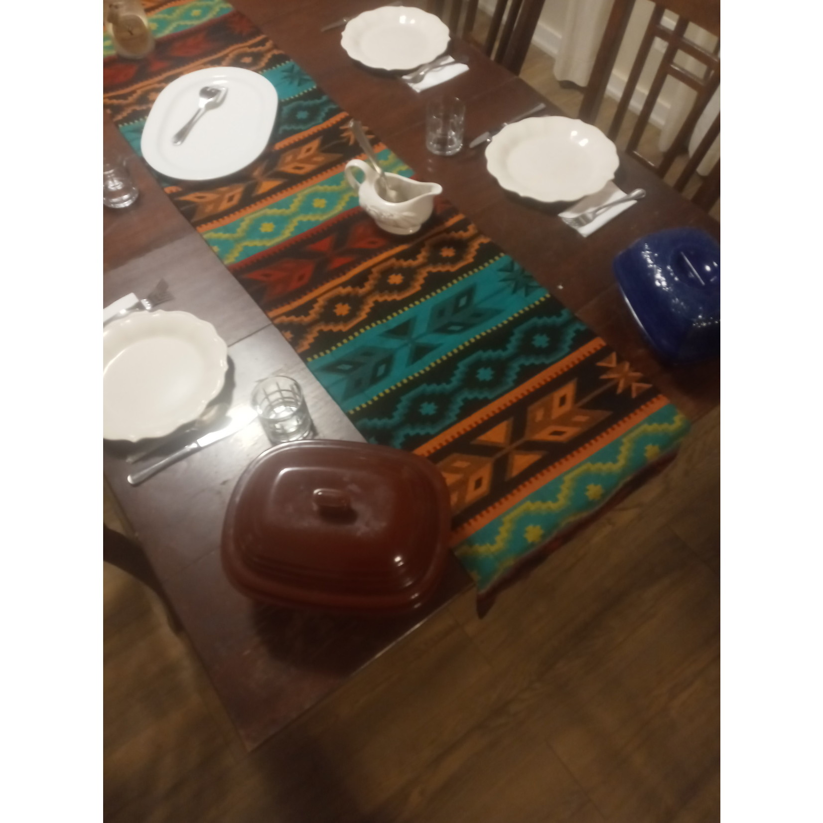 The Crooked Creek  Studio Southwest Themed Table Runner--Fiesta