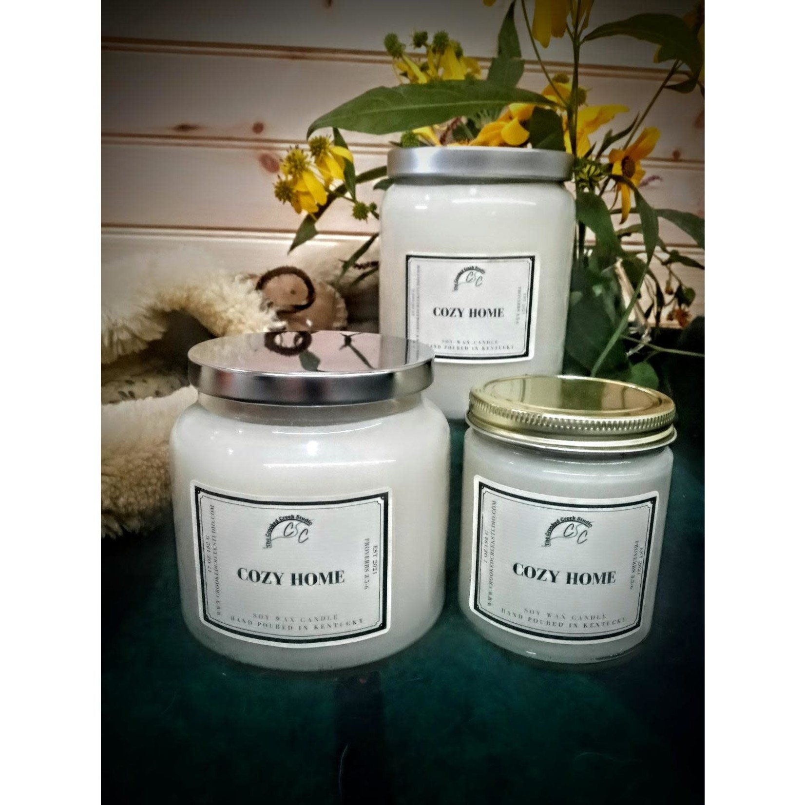 The Crooked Creek  Studio Cozy Home Hand-Poured Soy Candle
