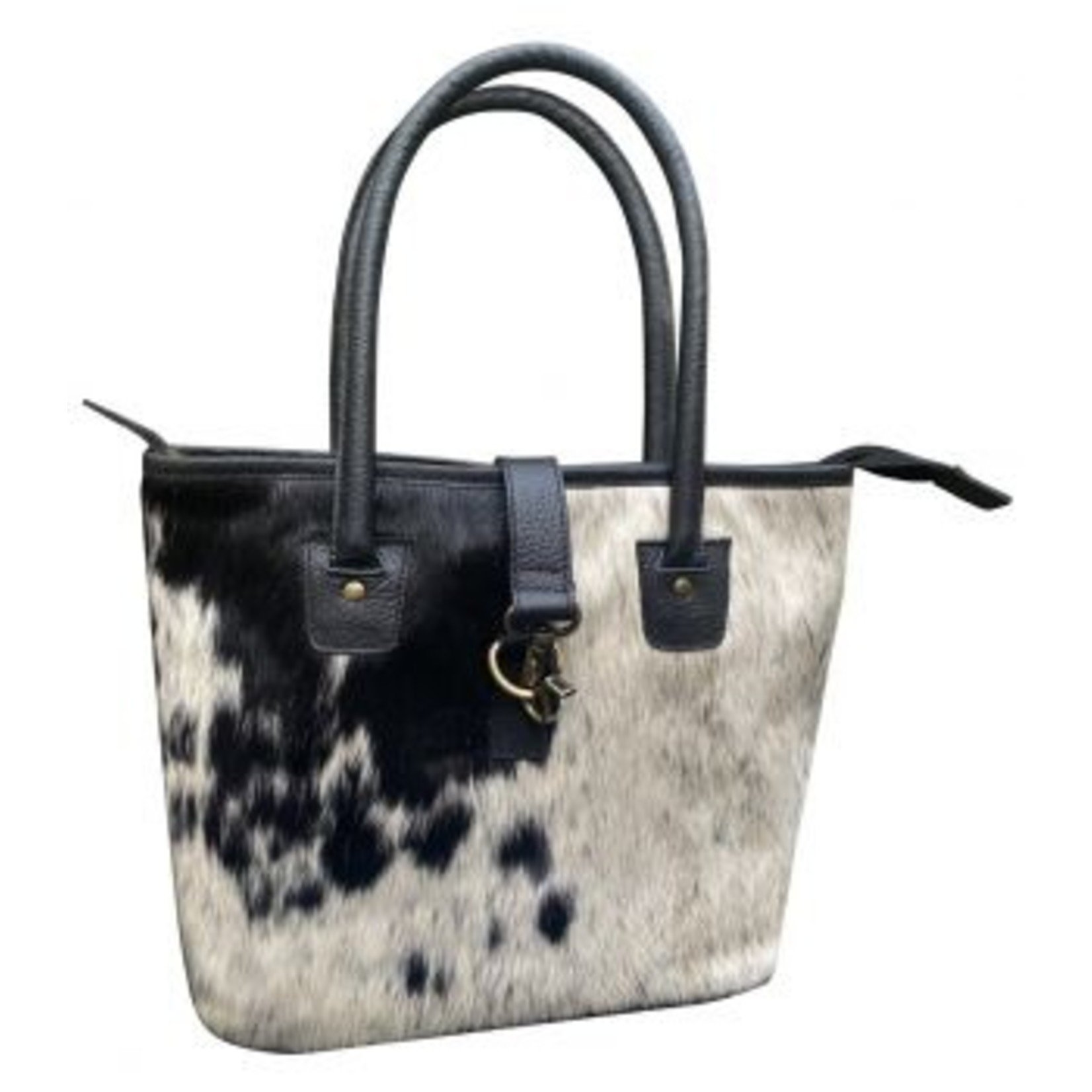 Black and White Hair On Cowhide Purse