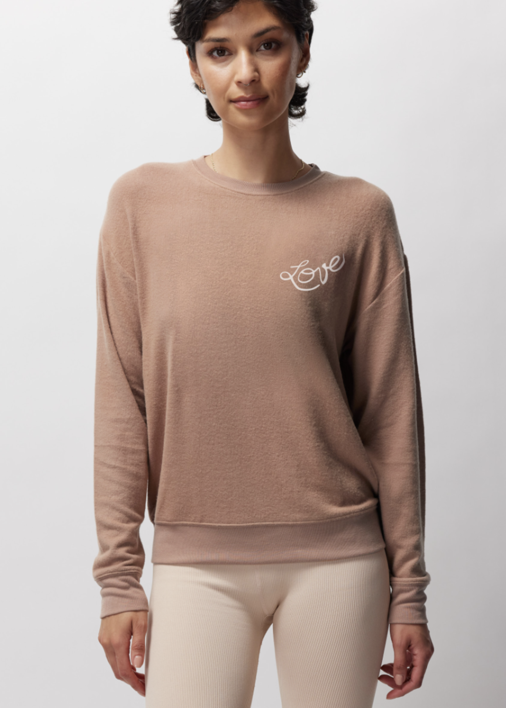 love relaxed savasana sweater- - Twin Lion