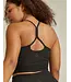Spacedye Slim Racerback Cropped Tank- Darkest Knight
