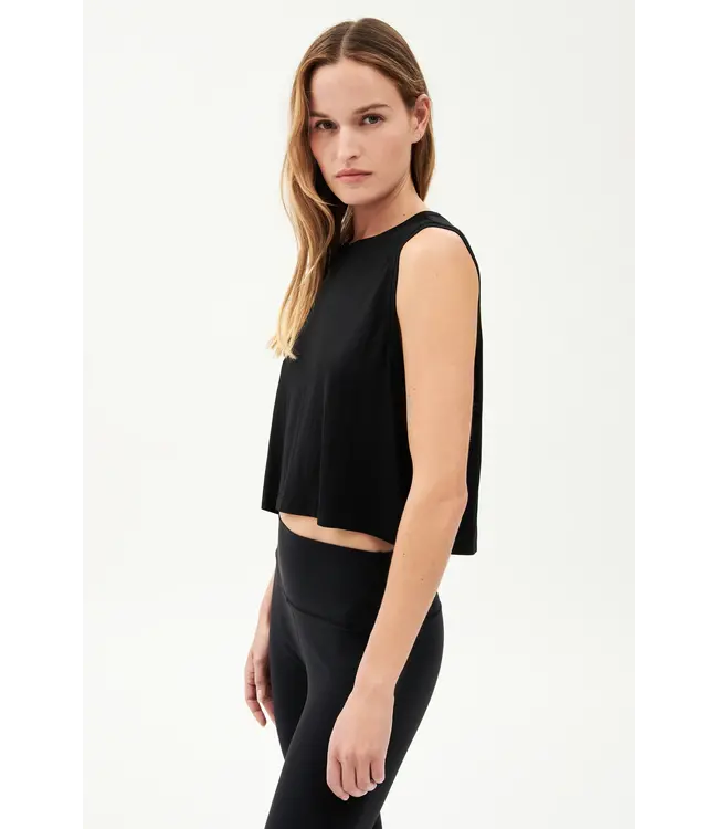 Sienna Jersey Tank- Black