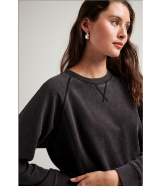 Richer Poorer Recycled Fleece Sweatshirt- Mineral Black