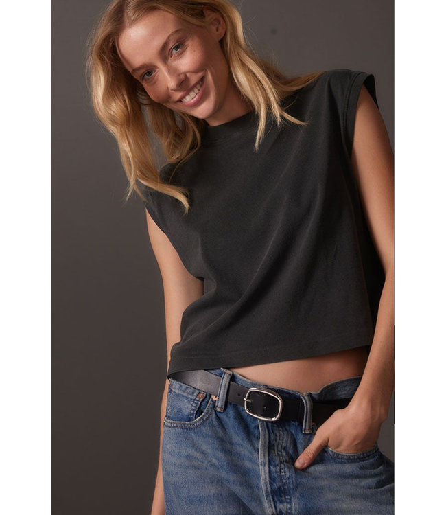 Relaxed Muscle Tee- Strech Limo