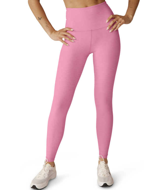 Beyond Yoga Spacedye Caught in the Midi HW Legging- Pink Bloom Heather