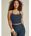 Spacedye Slim Racerback Cropped Tank- Nocturnal Navy