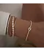 Alexa Leigh Crystal Bezel Tennis Bracelet- Yellow Gold 6.5"