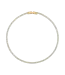 Alexa Leigh Lenore Crystal Tennis Necklace- Yellow Gold 14"