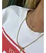 Alexa Leigh Lenore Crystal Tennis Necklace- Yellow Gold 14"