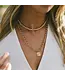 Alexa Leigh Mini Snake Necklace- Yellow Gold 14"