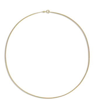 Alexa Leigh Mini Snake Necklace- Yellow Gold 14"