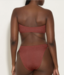Gloria Bikini With Tonal Hoops- Metallic Rosewood
