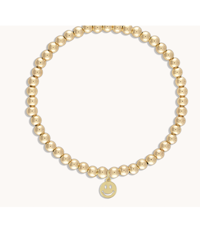 All Smiles Bracelet- yellow gold 6.5"