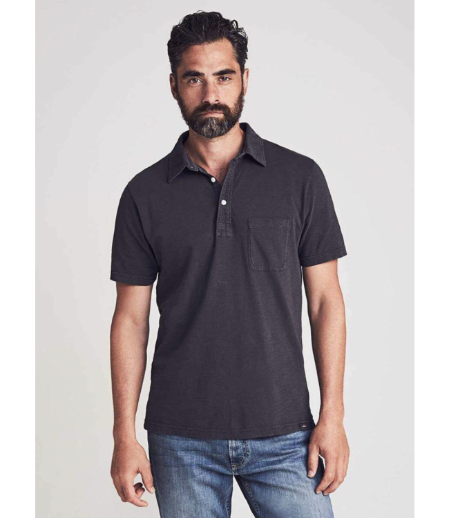 sunwashed polo- washed black