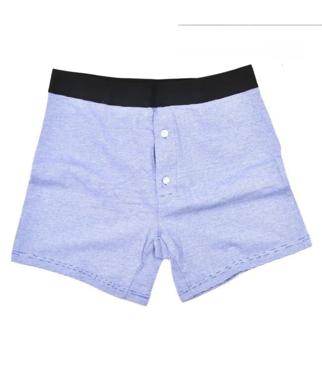 Light Blue Striped Boxer Briefs