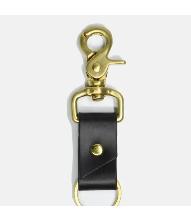 Black Leather Keychain