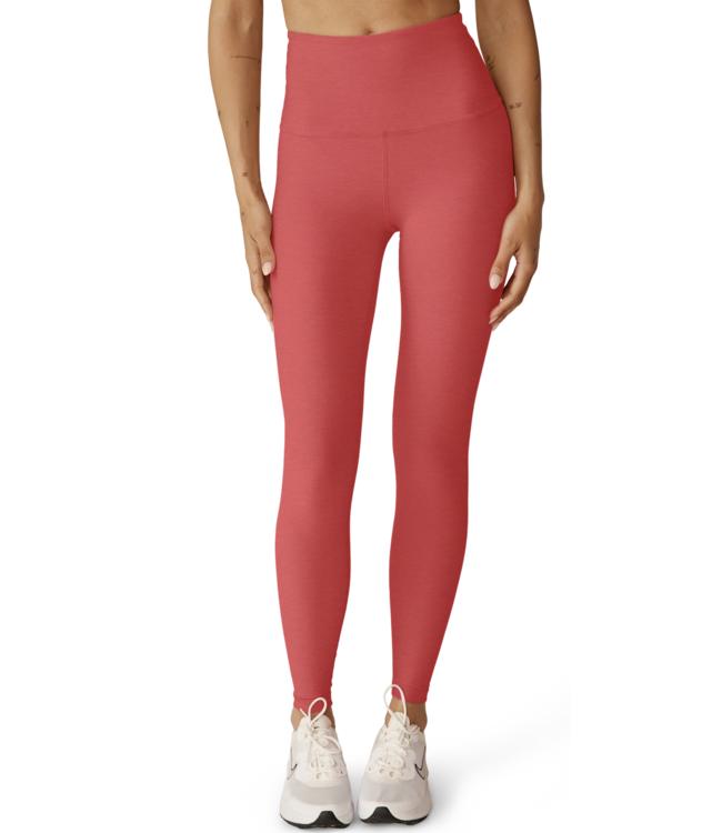 SPACEDYE CAUGHT IN THE MIDI HW LEGGING- CORAL GLOW HEATHER