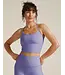 Spacedye Slim Racerback Cropped Tank- Periwinkle Cloud Heather