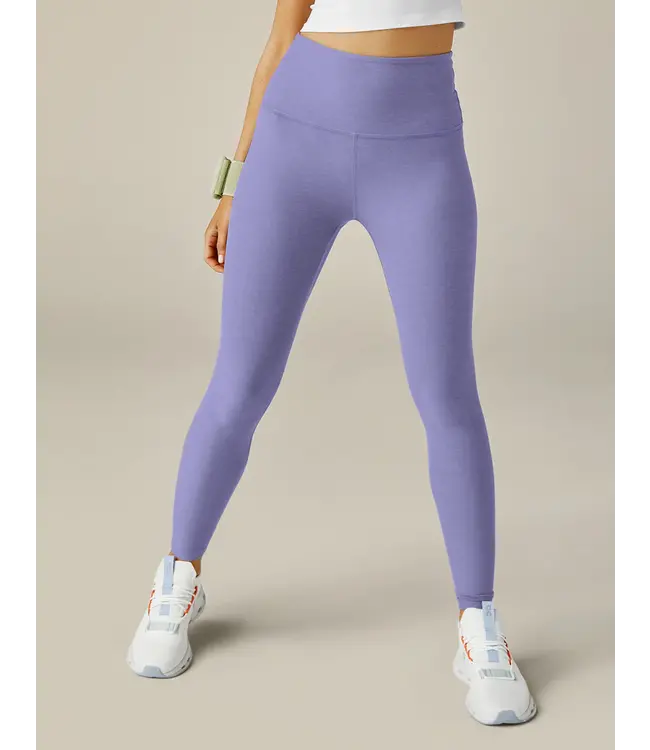 SPACEDYE CAUGHT IN THE MIDI HW LEGGING- PERIWINKLE CLOUD HEATHER