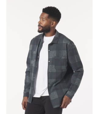 TREK SHIRT- CARBON/BLACK BUFFALO PLAID