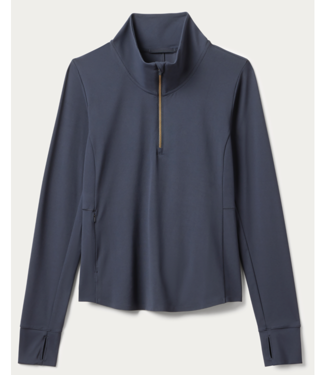 COURSE TO COURT 1/4 ZIP- Navy Blue