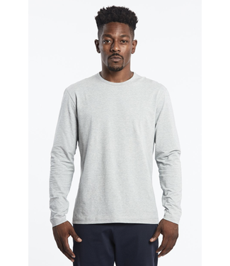 Public Rec Go-to Tee Long Sleeve- HEATHER SILVER SPOON