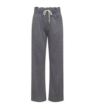 Monrow Vintage Fleece Wide Leg Pant- Granite