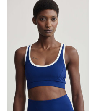 Varley Move Selma Bra- Blue Depth/White