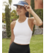 Spacedye Refocused Cropped Tank- Cloud White
