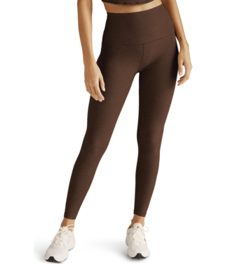 Beyond Yoga Spacedye Caught In The Midi HW Legging- Bold Mocha Heather