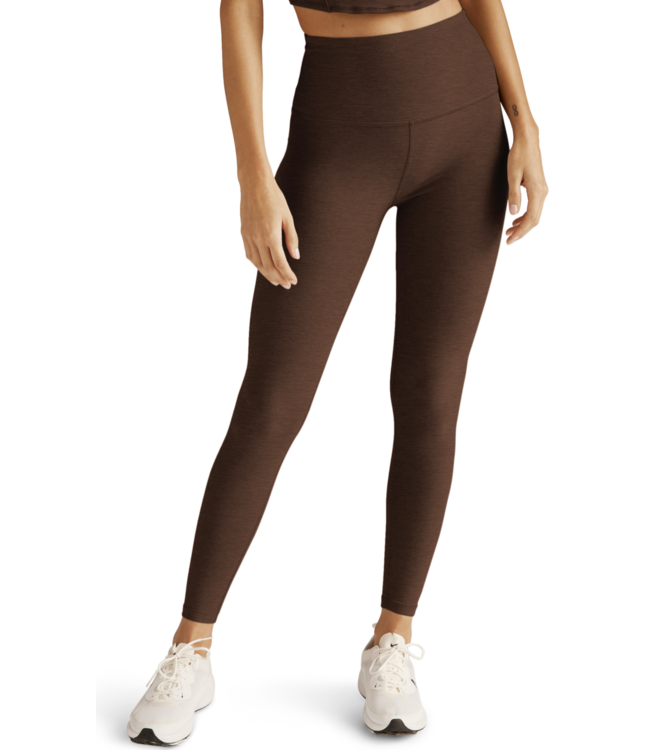 Spacedye Caught In The Midi HW Legging- Bold Mocha Heather