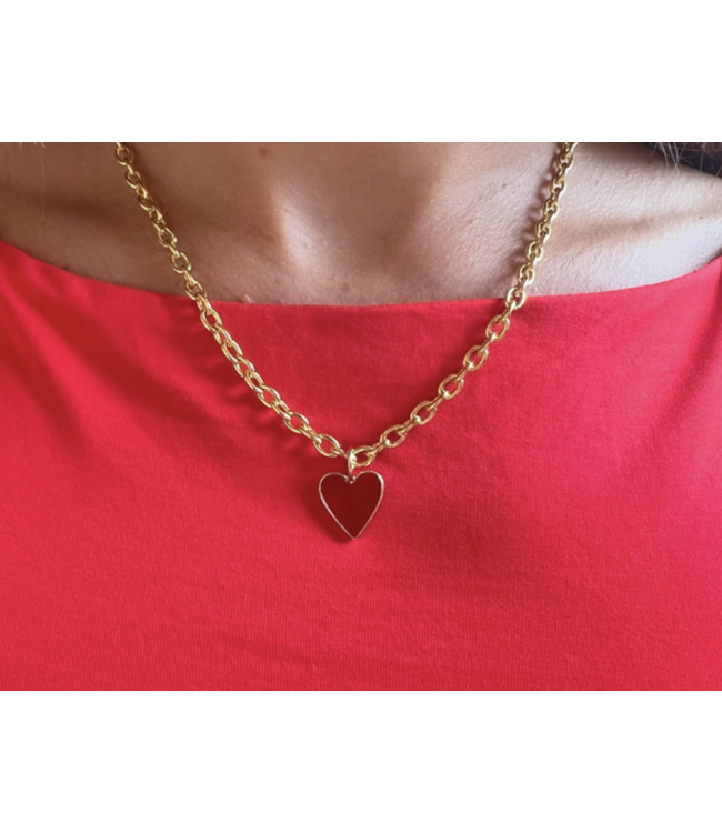 Red Heart Necklace