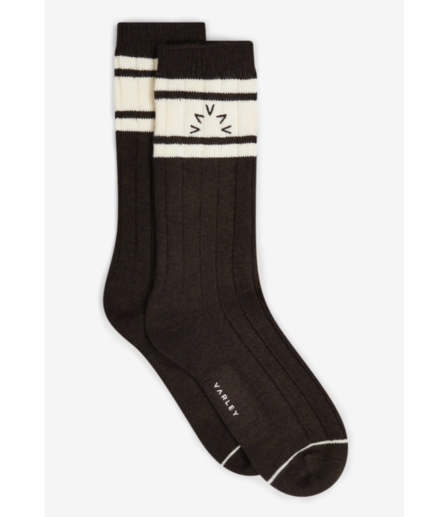 Malissa Plush Wide Rib Sock- Coffee Bean