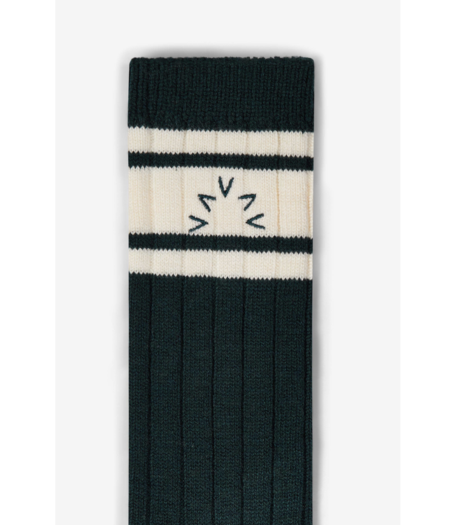 Malissa Plush Wide Rib Sock- Conifer