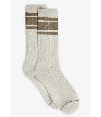 Varley Malissa Plush Wide Rib Sock- Ivory Marl