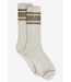 Malissa Plush Wide Rib Sock- Ivory Marl