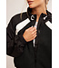 Amelia Zip Up Fleece- Black/White Combo