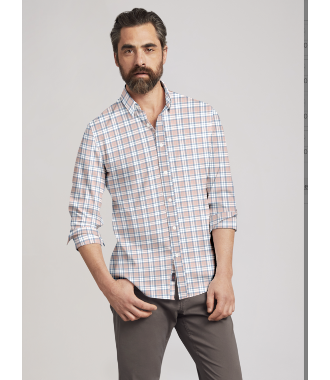 The Movement Shirt- Ocean Coral Plaid