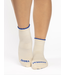 Women's Mental Vacay Ankle Grip Sock- Ivory