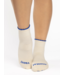 Women's Mental Vacay Ankle Grip Sock- Ivory