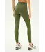 Clare High Waist Rigor 7/8- Olive/White