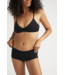 Stretch Lyocell Boyshort- Black