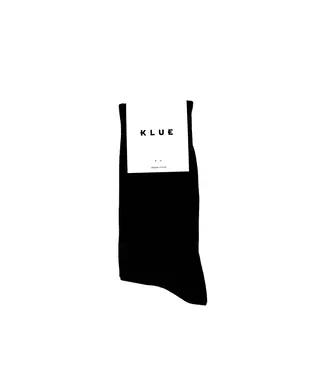 Klue Colorful Organic Cotton Tennis Socks- Black