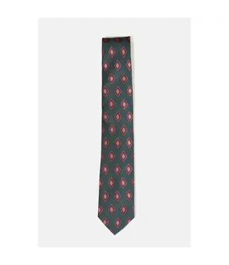 Curated Basics Green Diamond Tie